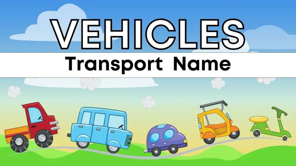 transport names for kids