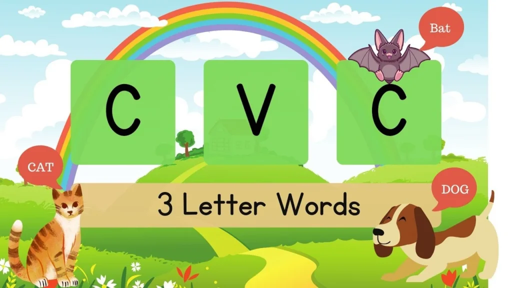 Three Letter Words, Preschool Learning Videos