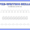 Pre-Writing Skills Tracing Worksheets