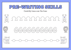 Pre-Writing Skills Tracing Worksheets