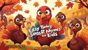 Turkey songs and rhymes for preschool kids Thanksgiving theme