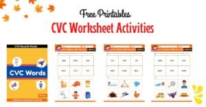 CVC Worksheet Activities